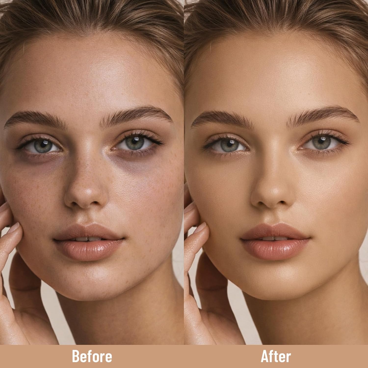 UCANBE Base líquida y corrector 2 en 1, juego de maquillaje de base...