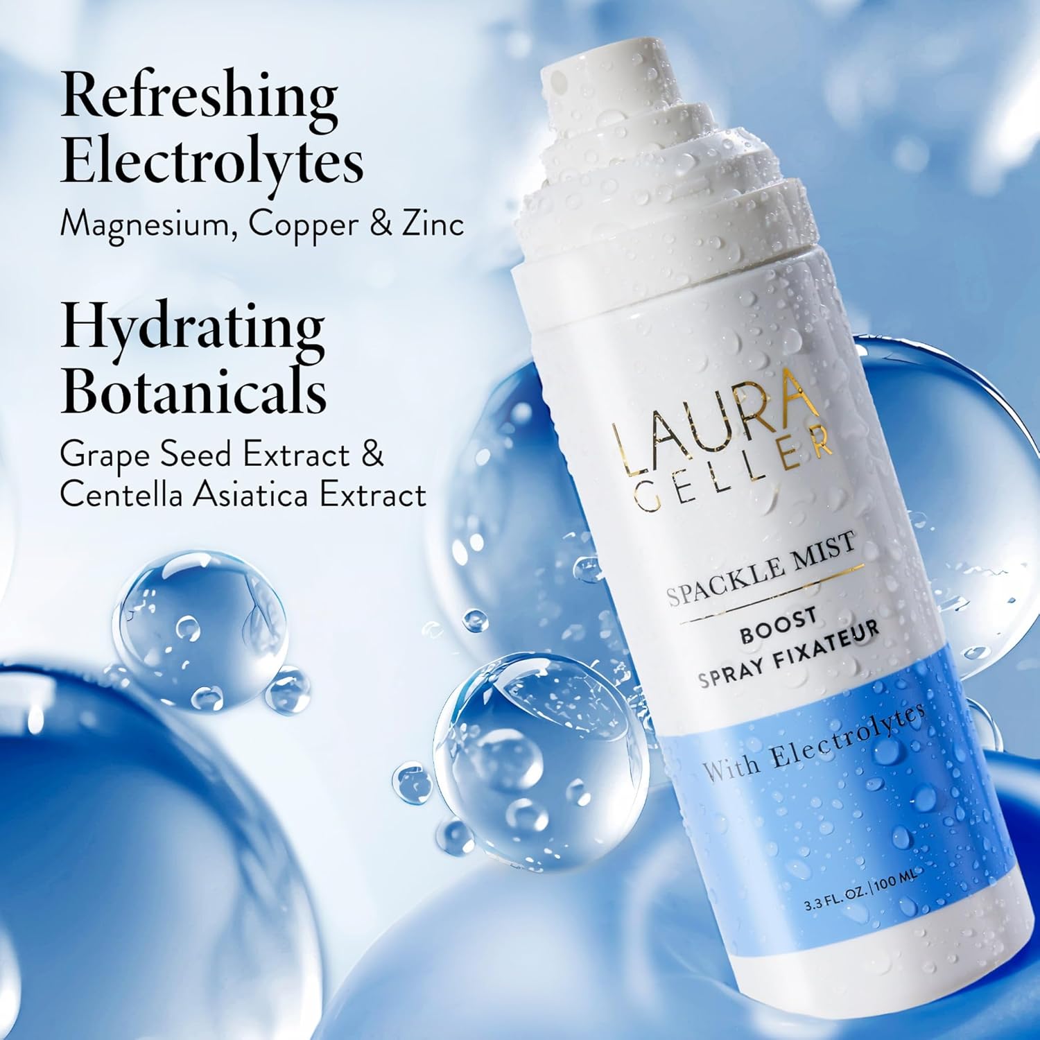 LAURA GELLER NEW YORK Spackle Mist Boost Setting Spray con electrol...