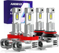 AHOBXD H11 9005 - Combo de bombillas LED, 900% 90000 lúmenes, más b...