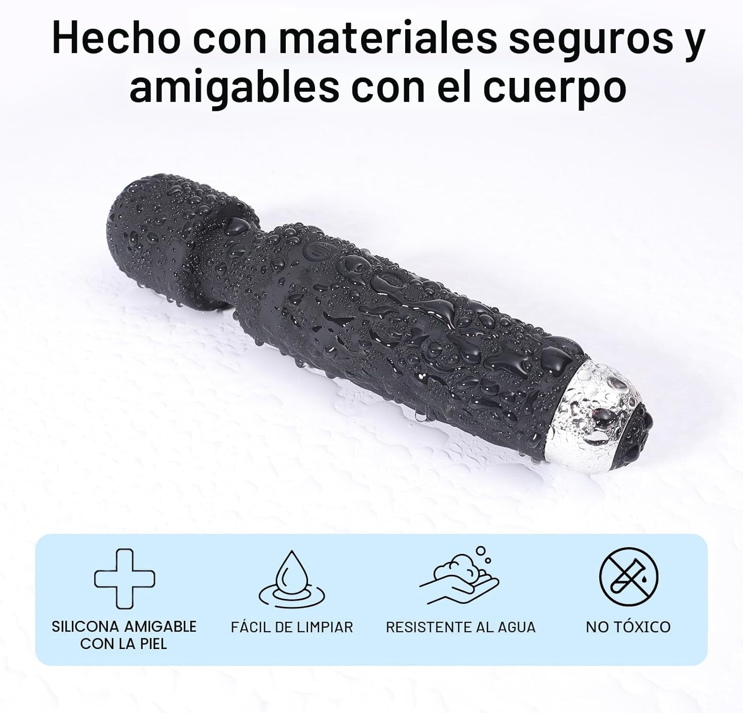 Tokomes Varita masajeadora eléctrica, inalámbrico, impermeable, rec...