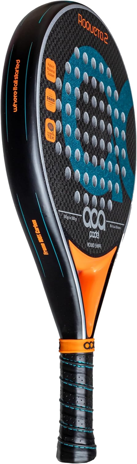 ACA Roqueta 2 Pádel Profesional Azul | Forma Redonda | Marco de Car...