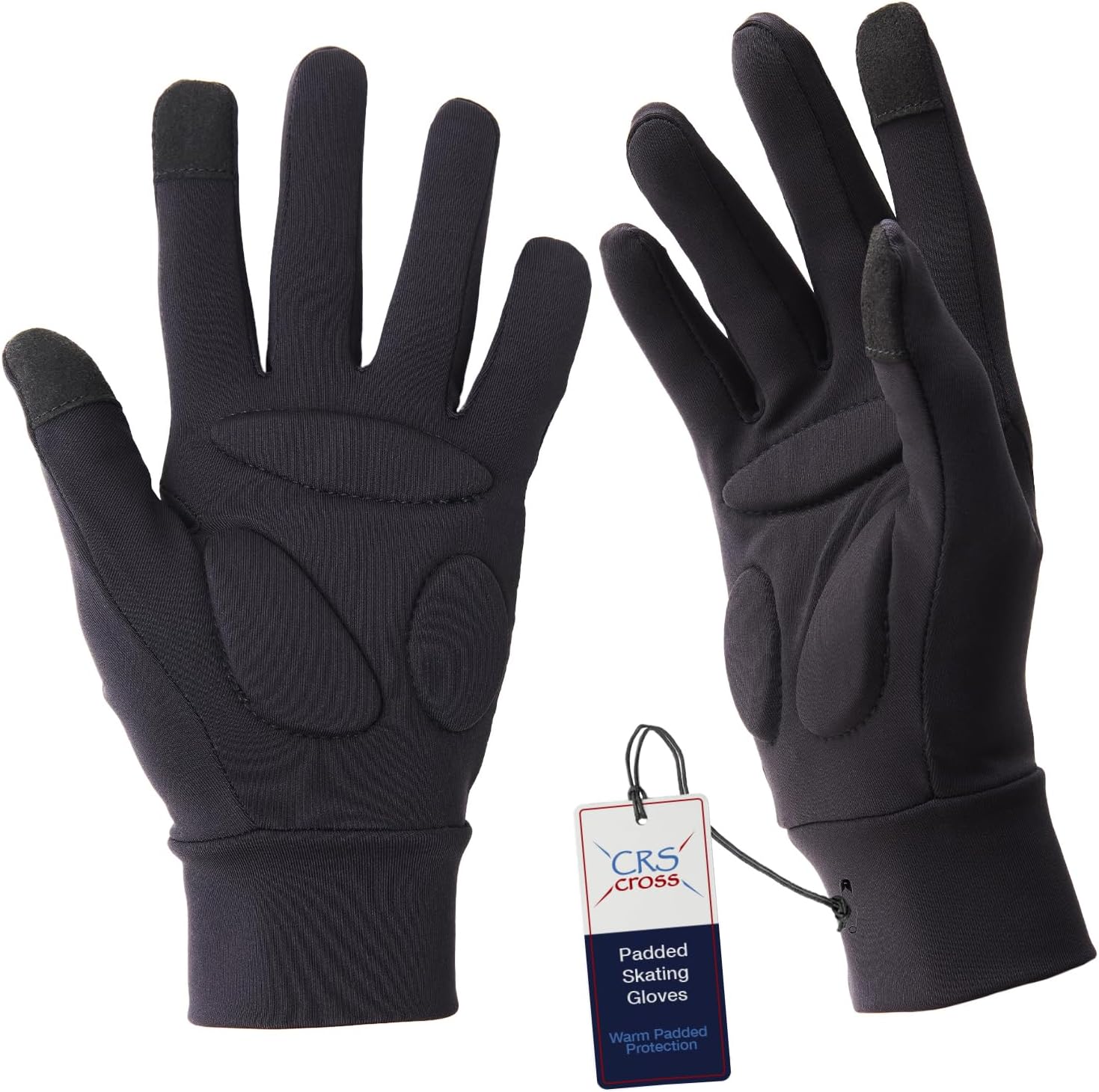 CRS Cross Padded Ice Skating Gloves. Warm Padded Protection. Figure...