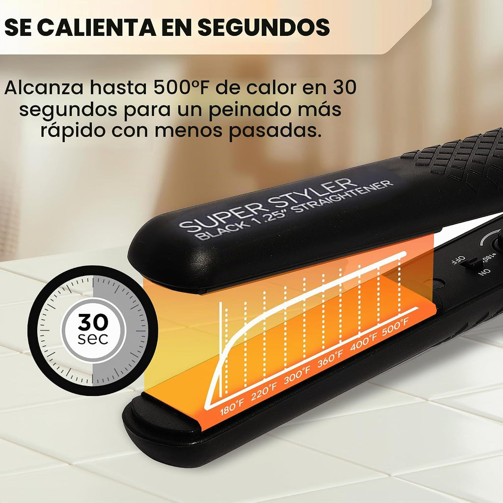 Plancha de pelo Herstyler Superstyler de cerámica Onyx - Alisador d...
