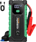 Pownym Arrancador portátil de 6000 A, batería de coche de 12 V con...