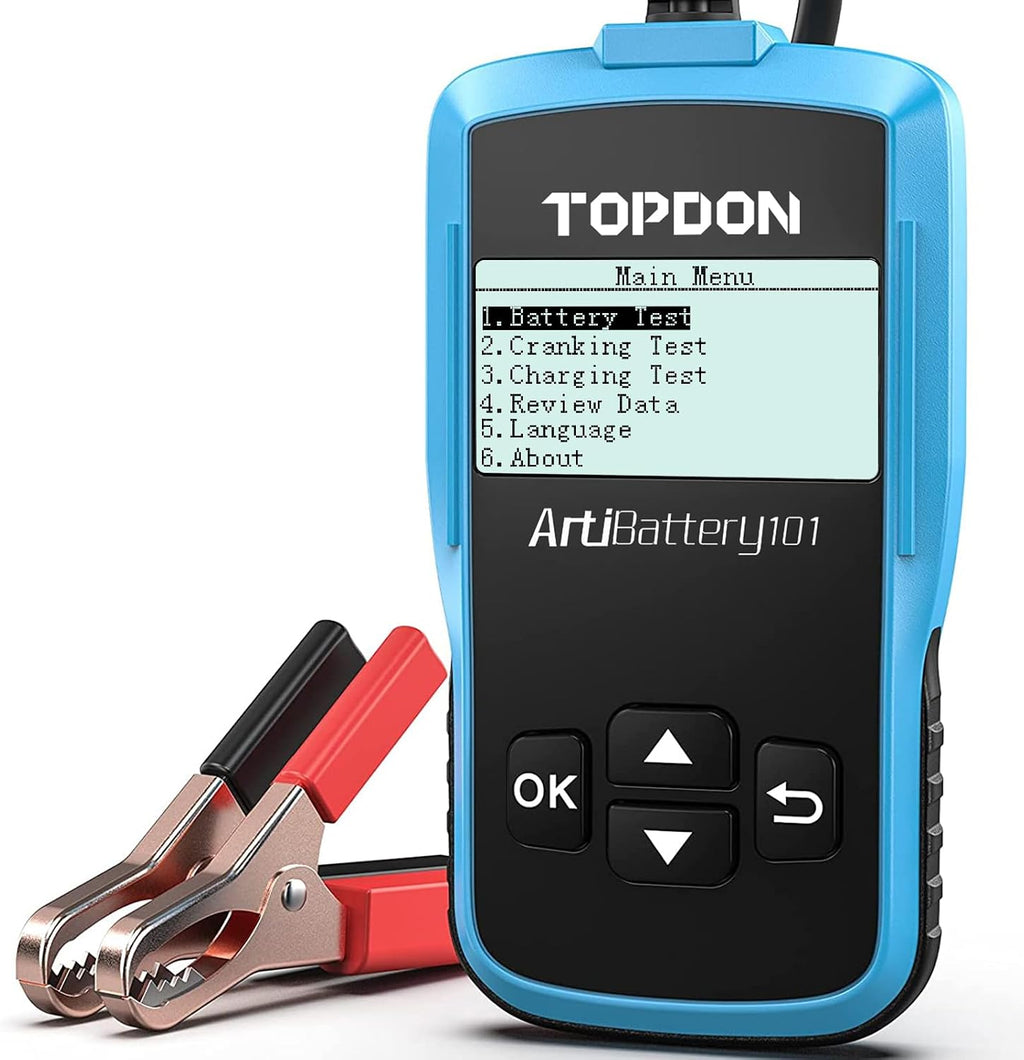 TOPDON AB101 Probador de Batería de Coche 12V Probador de Carga de...