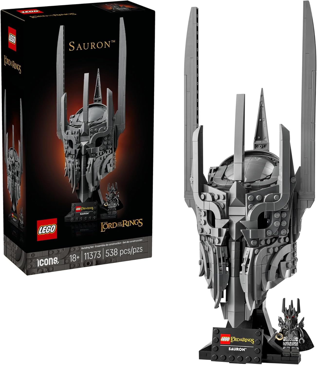 LEGO Icons The Lord of the Rings: Sauron's Helmet - Juego de co...