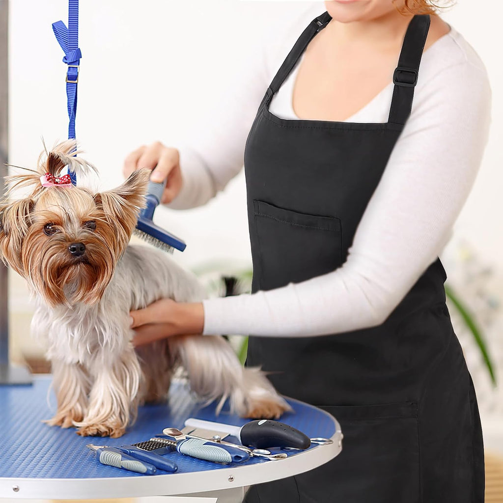 Noverlife Delantal de peluquero con 4 bolsillos, delantales de pelu...
