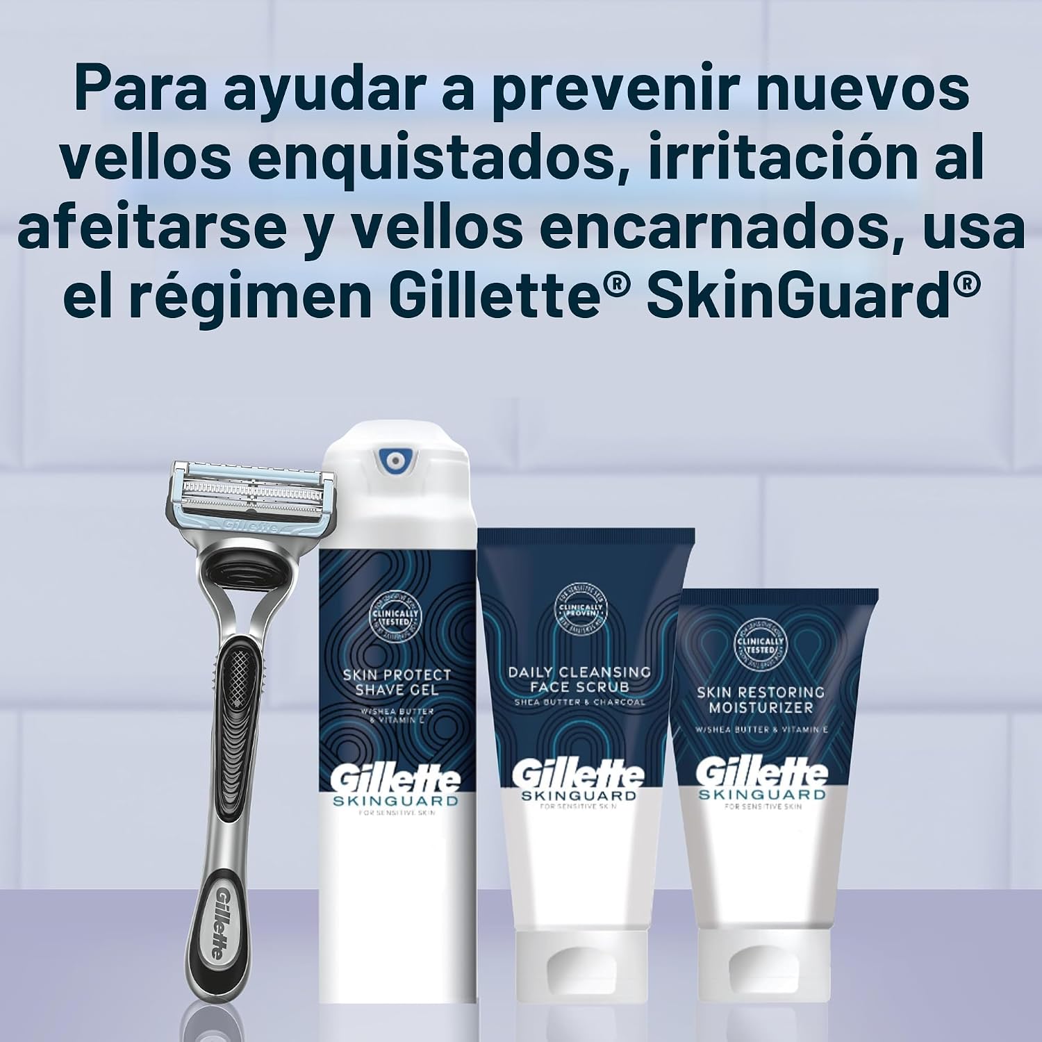 Gillette SkinGuard - Maquinillas de afeitar, 1 Gillette Razor, 4 re...