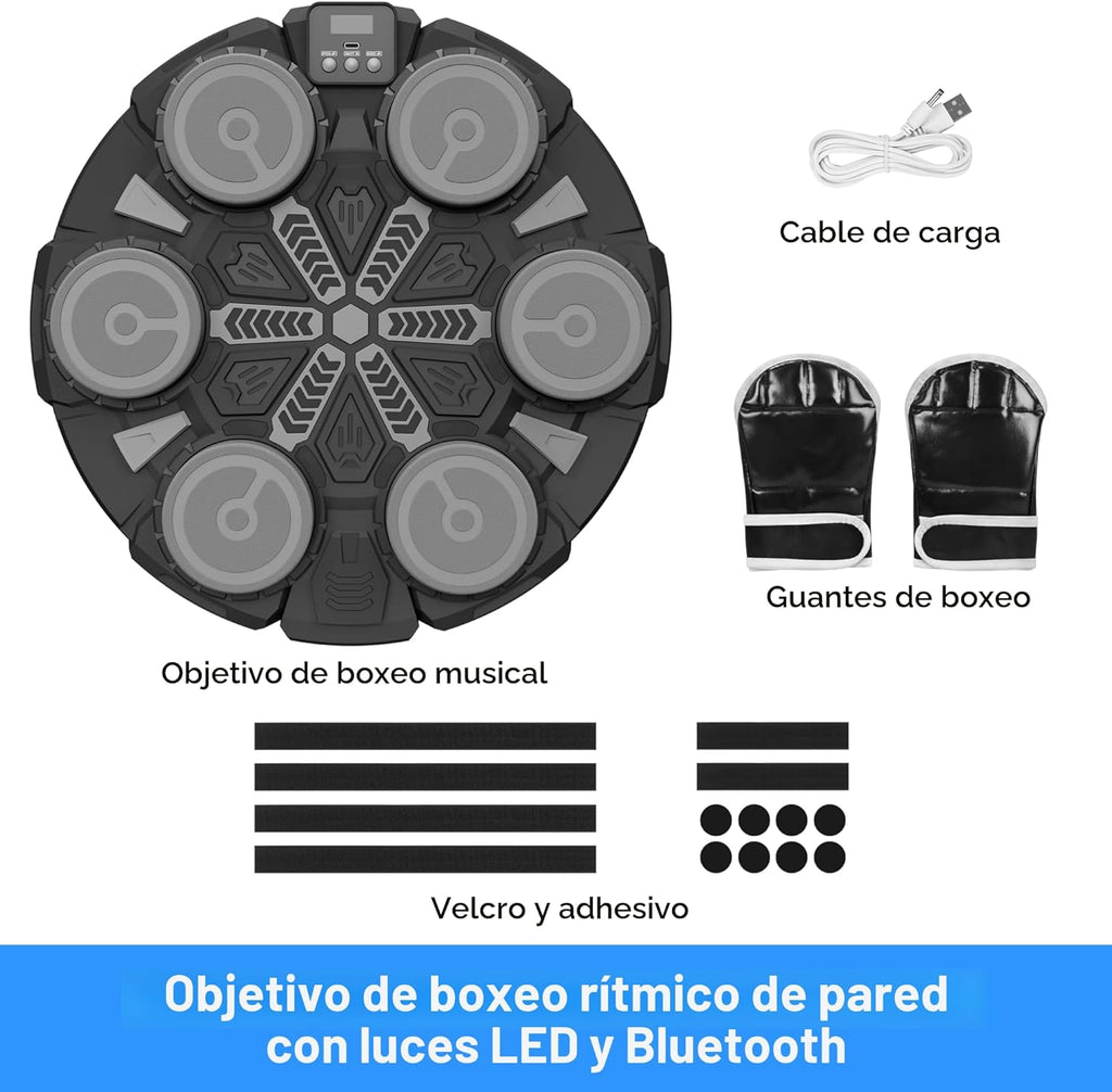 Máquina de boxeo de música juguetes deportivos para niños y adultos...