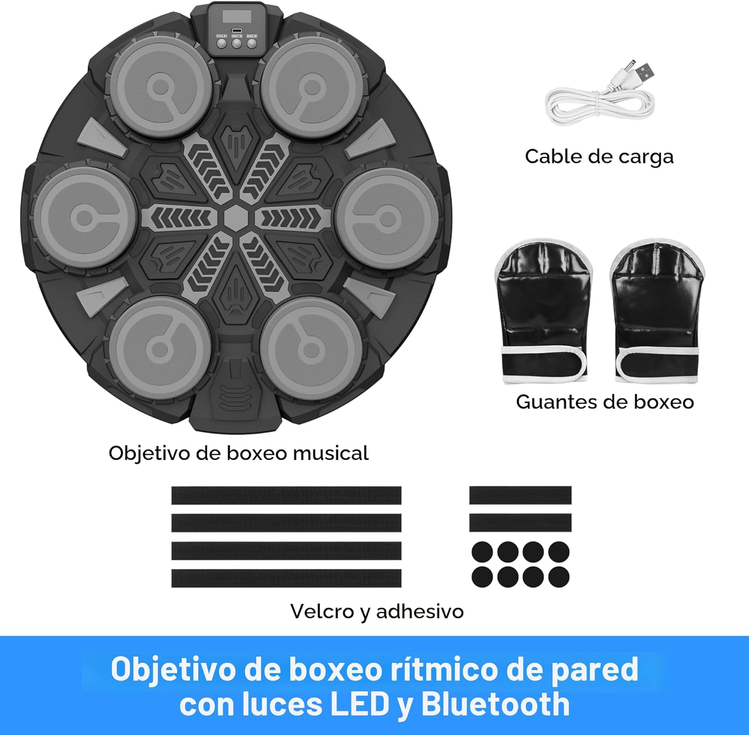 Máquina de boxeo de música juguetes deportivos para niños y adultos...