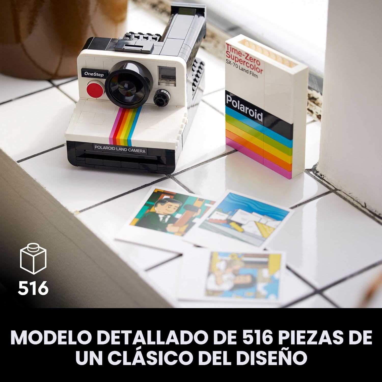 LEGO Ideas Polaroid OneStep SX-70 - Juego de construcción para adul...