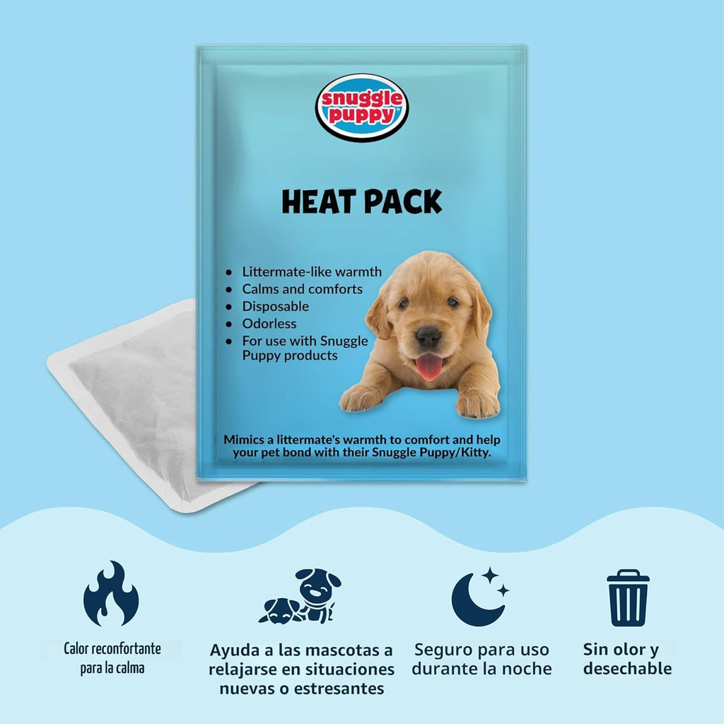 Snuggle Puppy Juguete original para cachorros con pulso y paquete d...