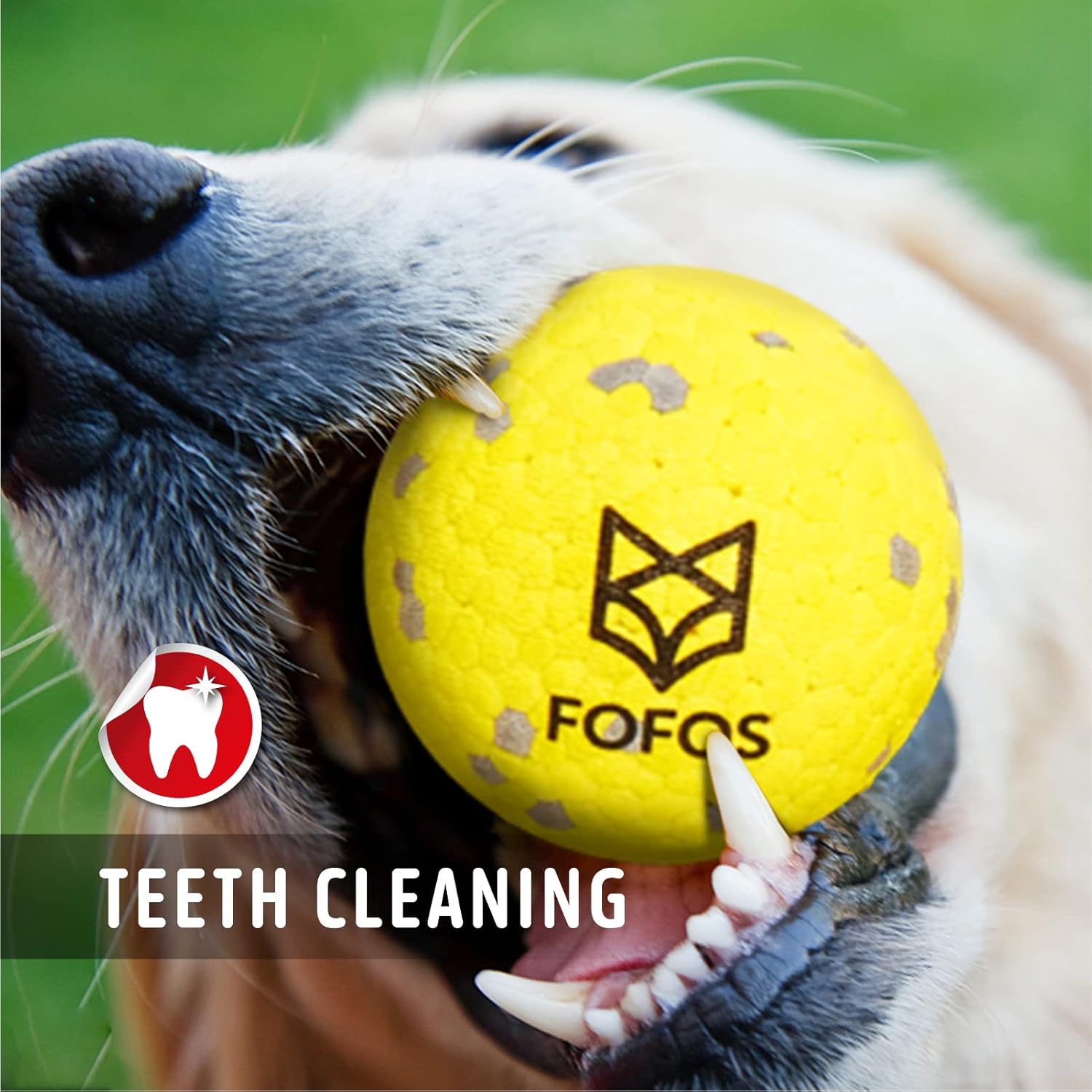 FOFOS Pelotas para perros, juguetes masticables, pelota de tenis pa...