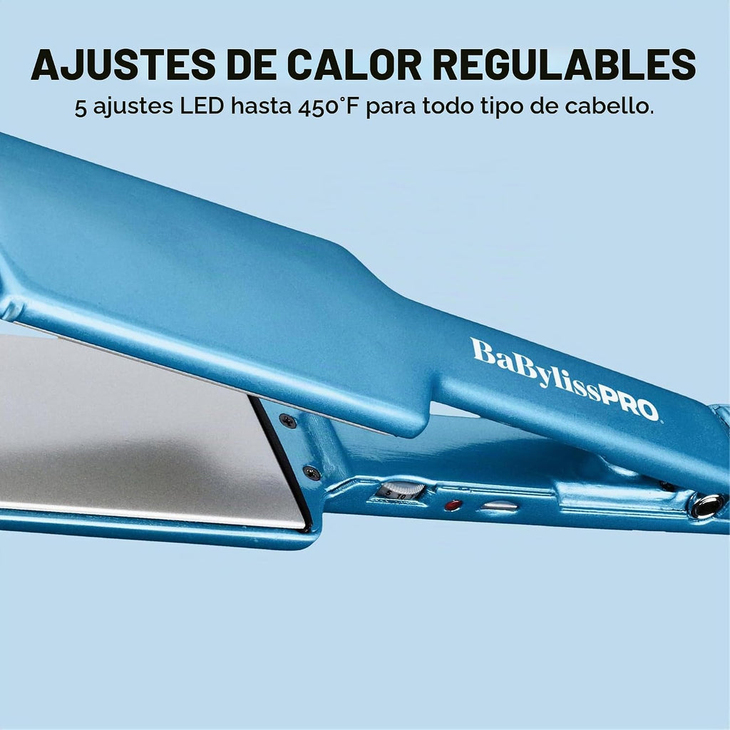 Plancha de pelo ultra elegante BabylissPRO Nano Titanium, plancha p...