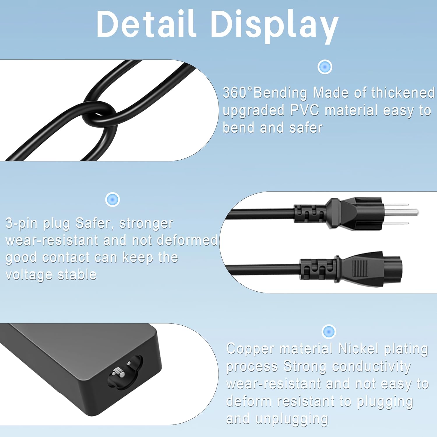TUXIFPKU Cargador USB C para laptop de 100 W, tipo C, carga rápida,...