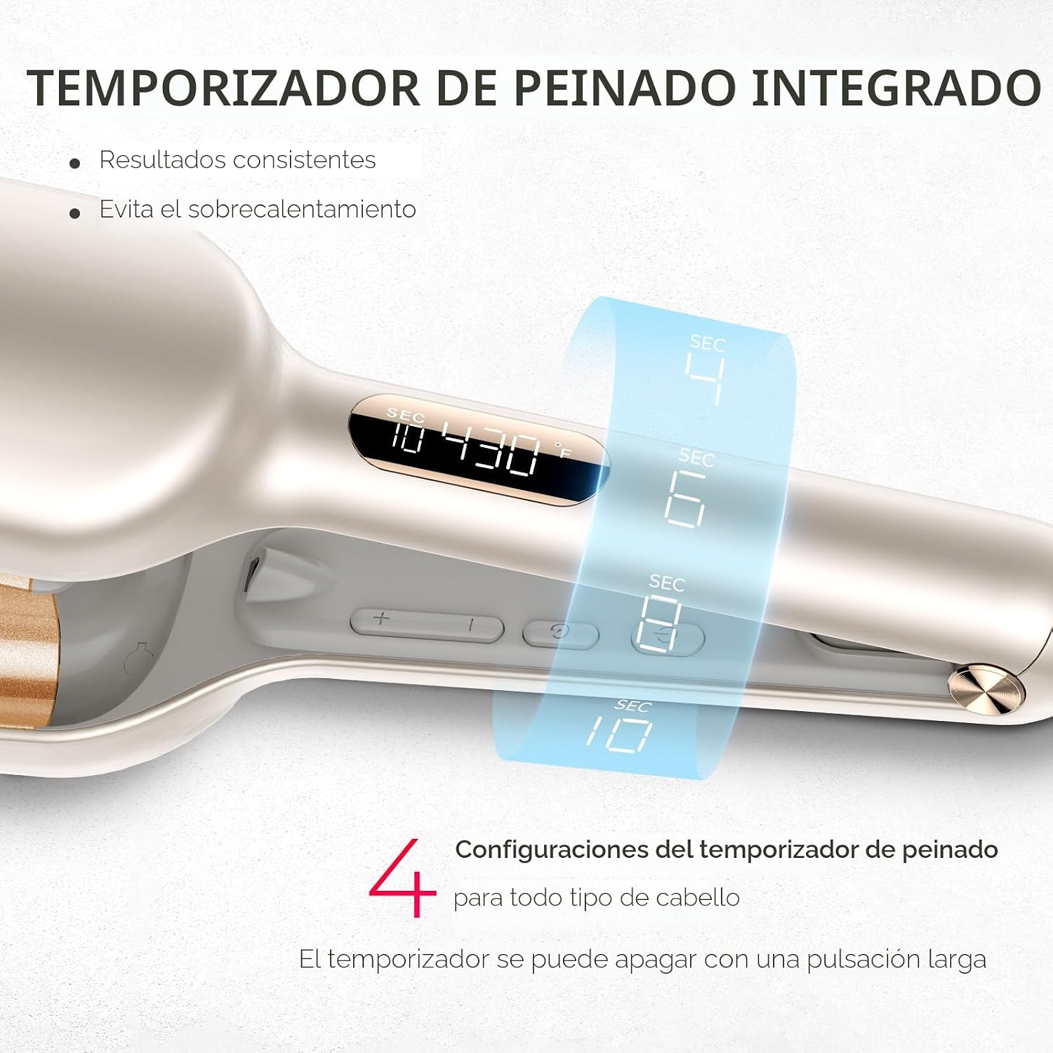 Rizador de Cabello Ondulador de TYMO ROVY - Varita Onduladora de Pl...