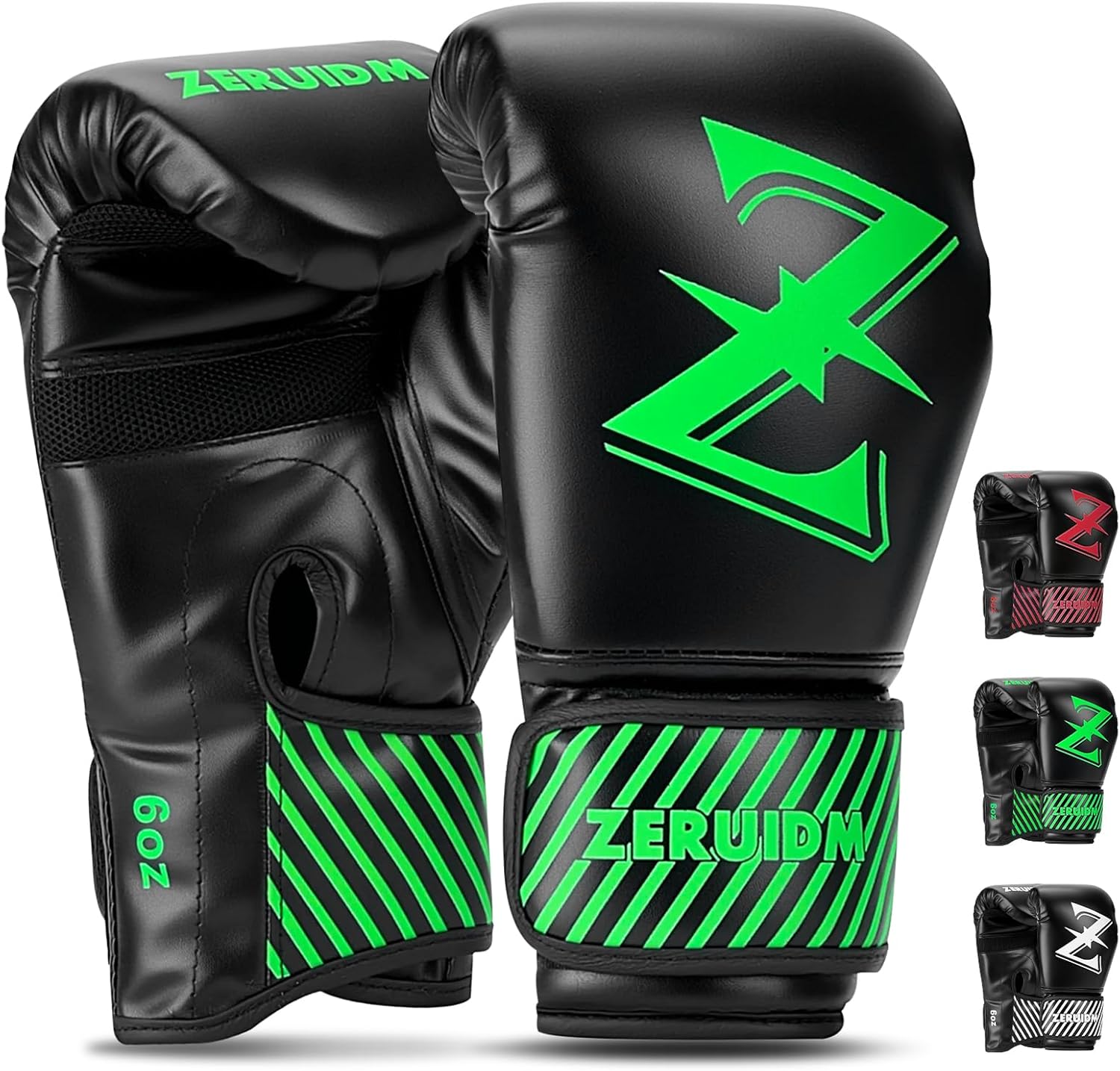 Guantes de boxeo para niños de 6 oz, guantes de entrenamiento juven...