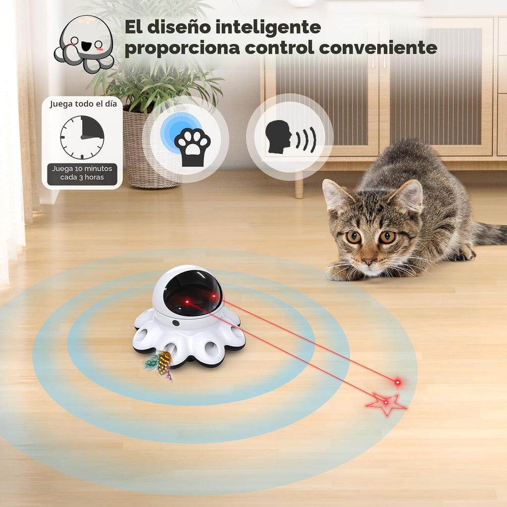 ORSDA Juguete láser para gatos, juguetes interactivos 2 en 1 para g...