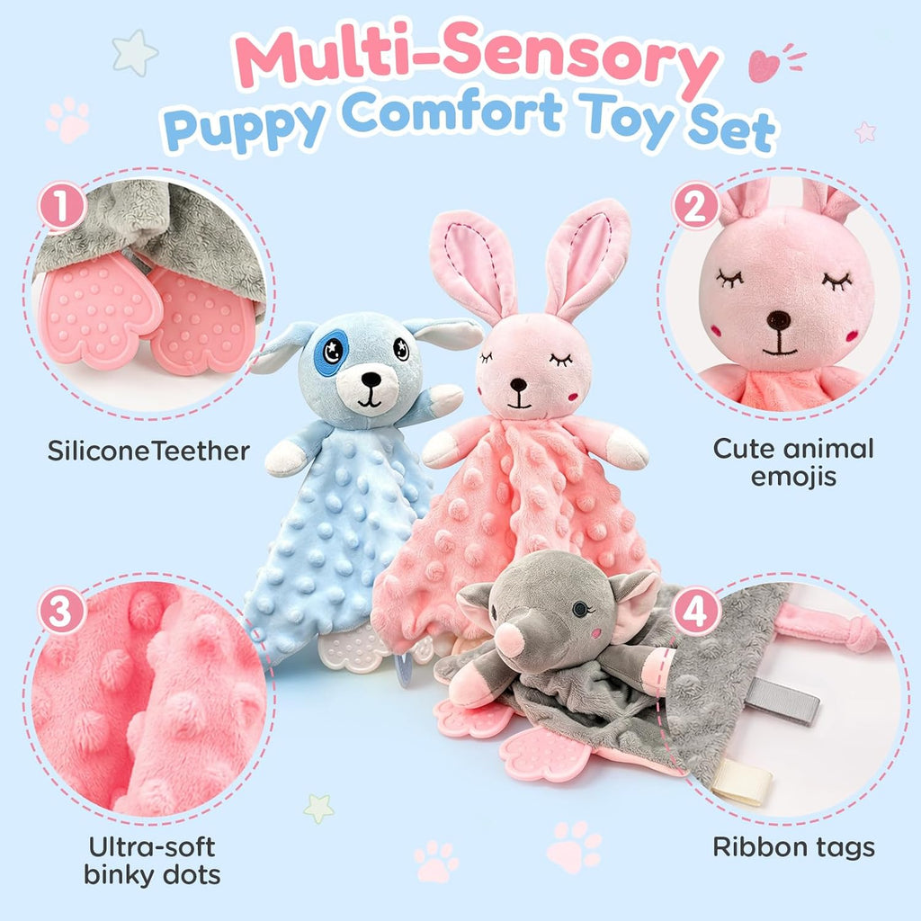 BluPup Juguetes para perros pequeños masticadores suaves – Paquete...