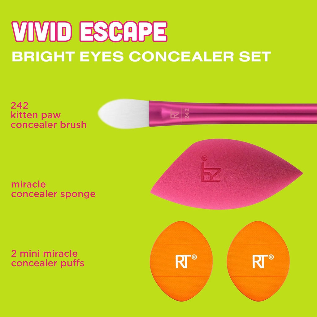 Real Techniques Set de Corrector Vivid Escape para Ojos Brillantes...