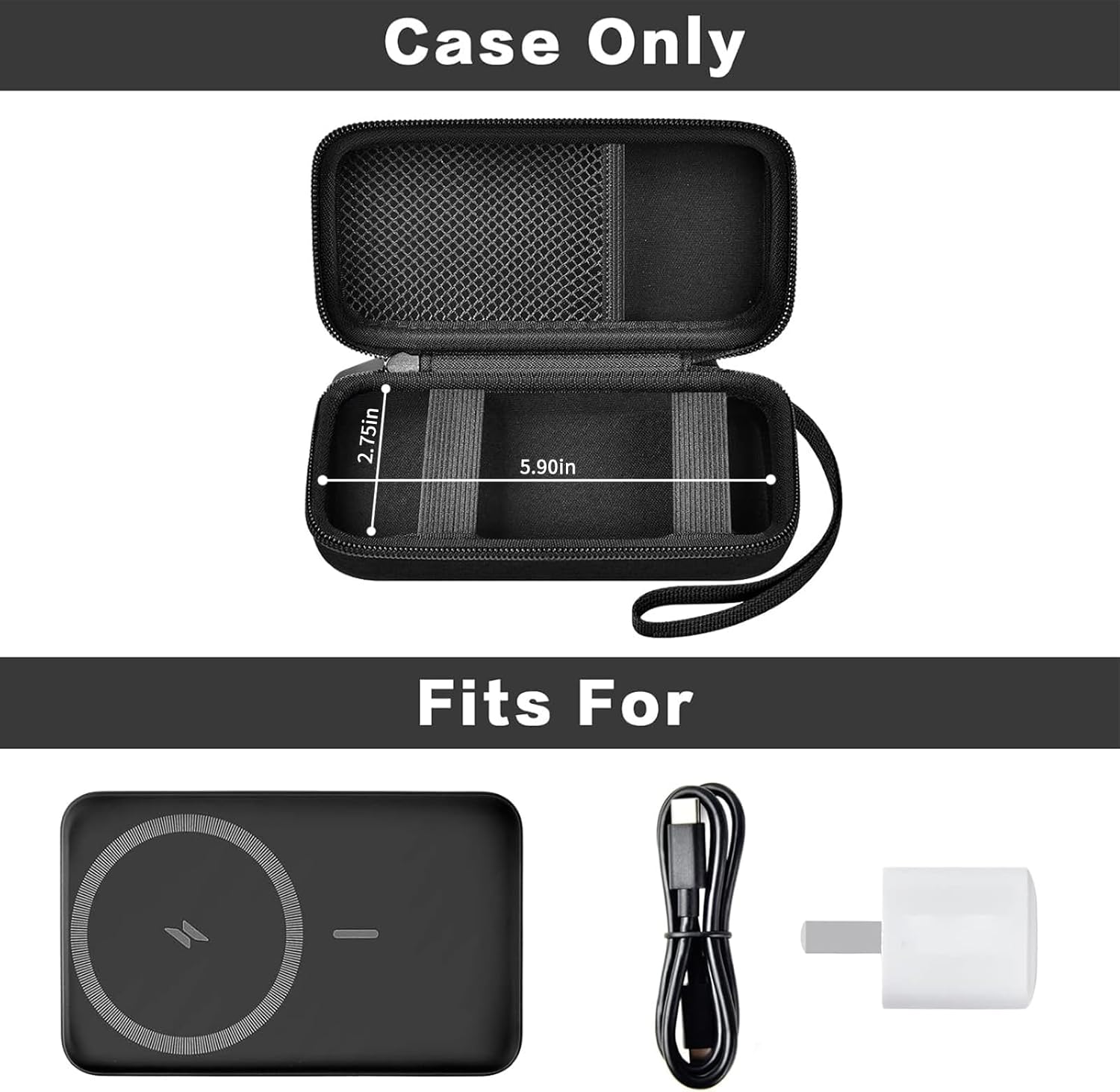 Estuche para la batería magnética Anker de 10,000 mAh, cargador por...