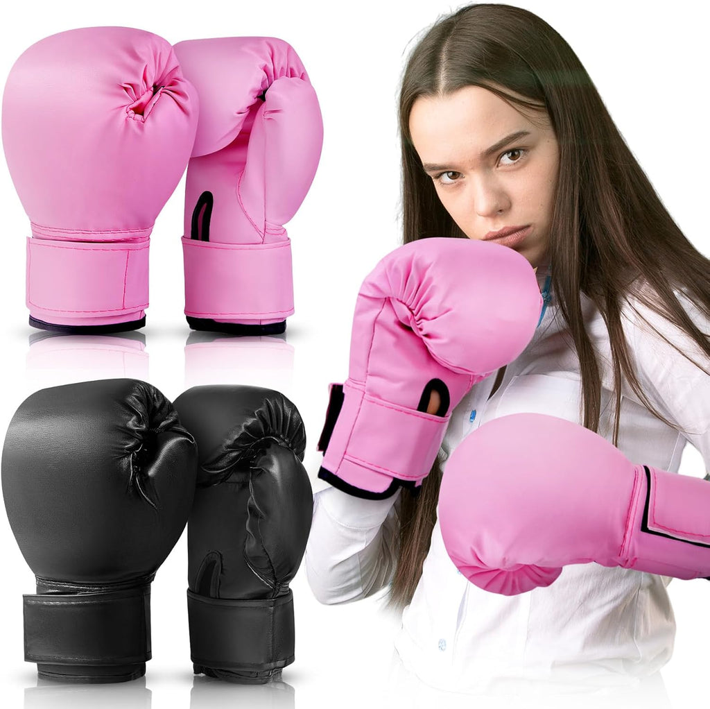 VercanMonth 2 pares de guantes de boxeo para niños de 6 oz, guantes...