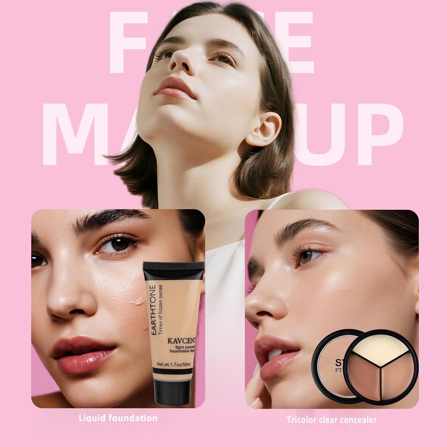 Juego de maquillaje para adolescentes, mujeres, kit de maquillaje p...