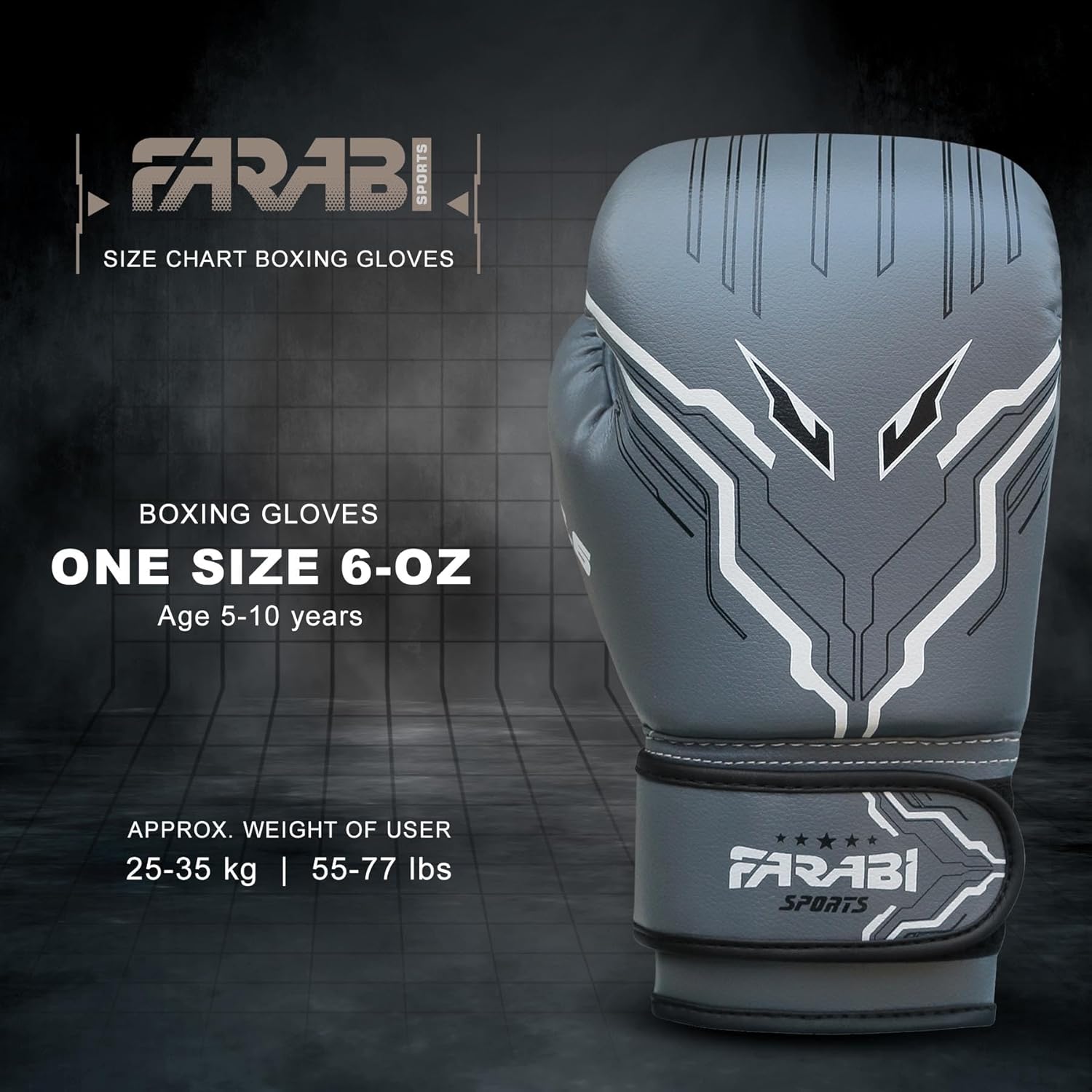 Farabi Sports Guantes de boxeo para niños y niñas, guantes de kickb...
