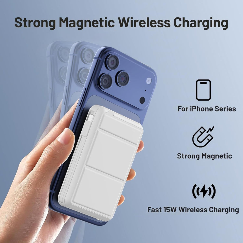 Azmuth Cargador portátil MagSafe, banco de energía magnético de 100...
