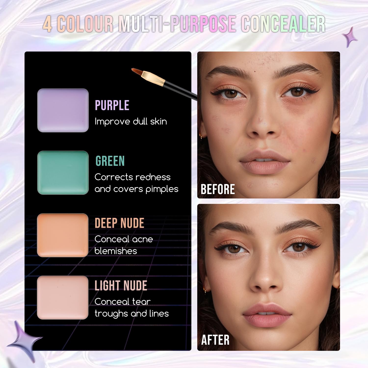 Kits de maquillaje multiusos para adolescentes, juego de maquillaje...
