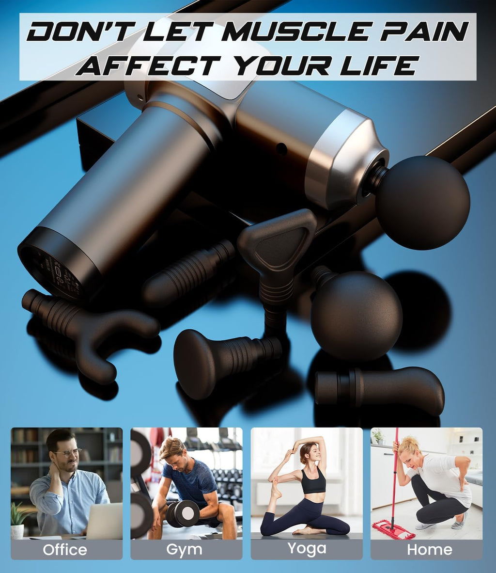 CAMEFER Deep Tissue Massage Gun, Portable Percussion Muscle Massage...