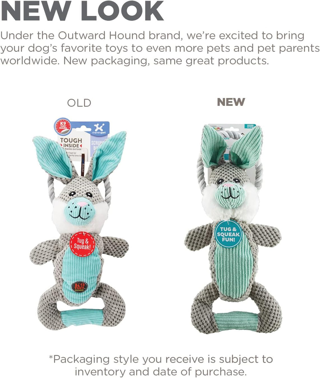 Outward Hound Scrunch Bunch Bunny - Juguete de peluche interactivo...
