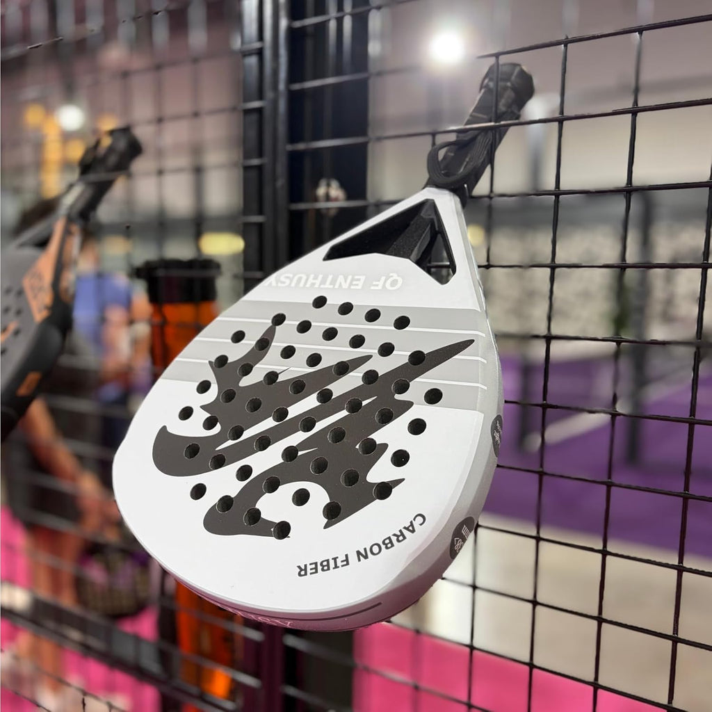 Pala de Padel, Pala de Padel de Superficie de Fibra de Carbono, Lig...