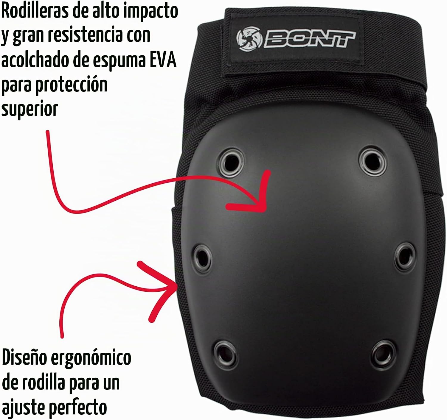 Bont Juego de protección triple con rodilleras, coderas y muñequera...