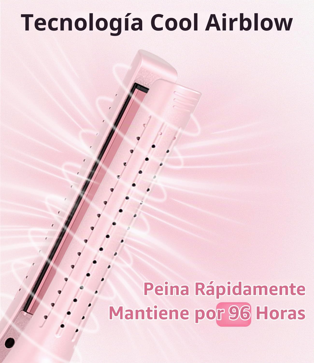 FORLIFA - Plancha rizadora para cabello corto, rizador de pelo 2 en...