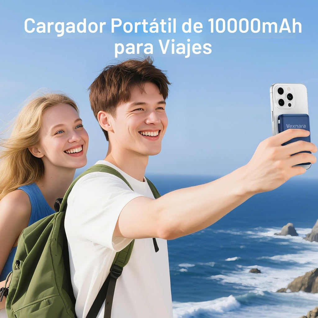 Vexnara para banco de energía Magsafe, banco de energía magnético d...