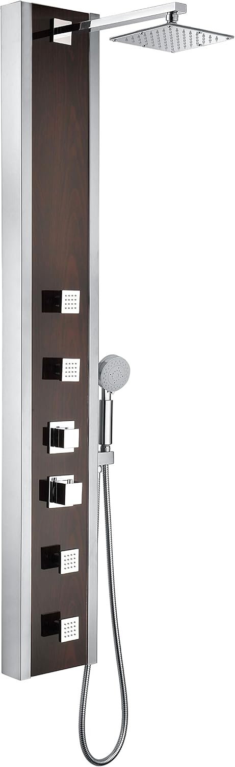 ANZZI Panel de Ducha de 59", Serie Pure, Sistema de Panel de Du...