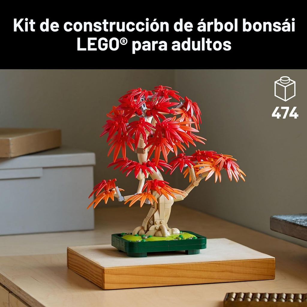 LEGO Botanicals 10348 - Kit de construcción de árbol bonsái de arce...