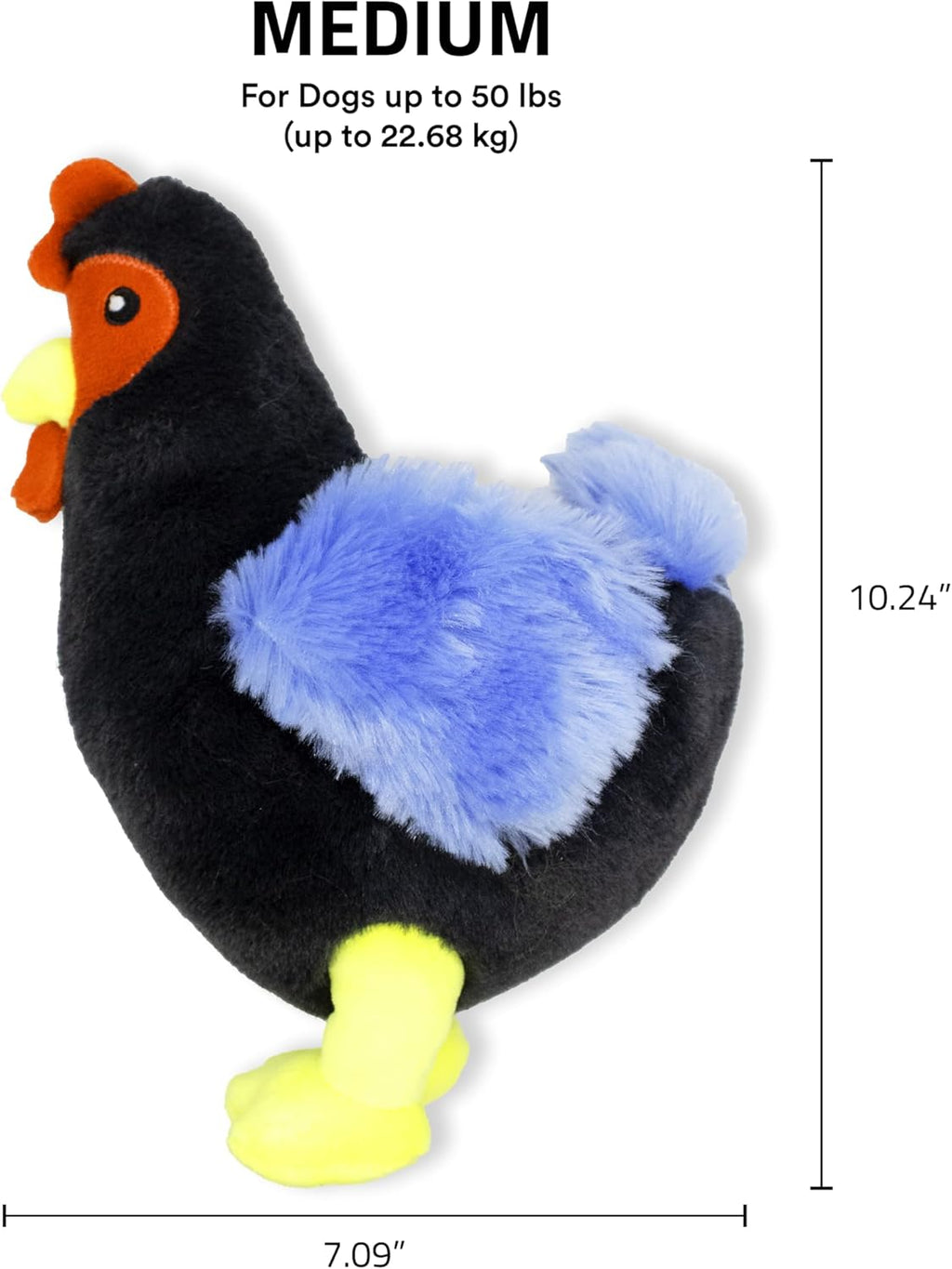 Playology Juguetes para Perros | Juguete de Peluche Gallina Animal...