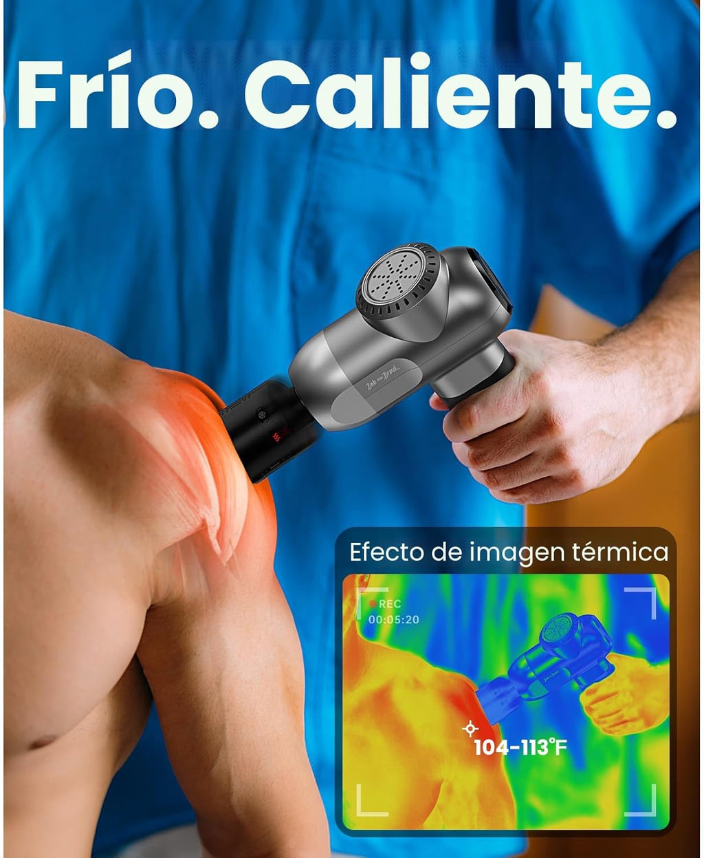 BOB AND BRAD C2 Pro Pistola de Masaje con Terapia de Calor y Frío,...
