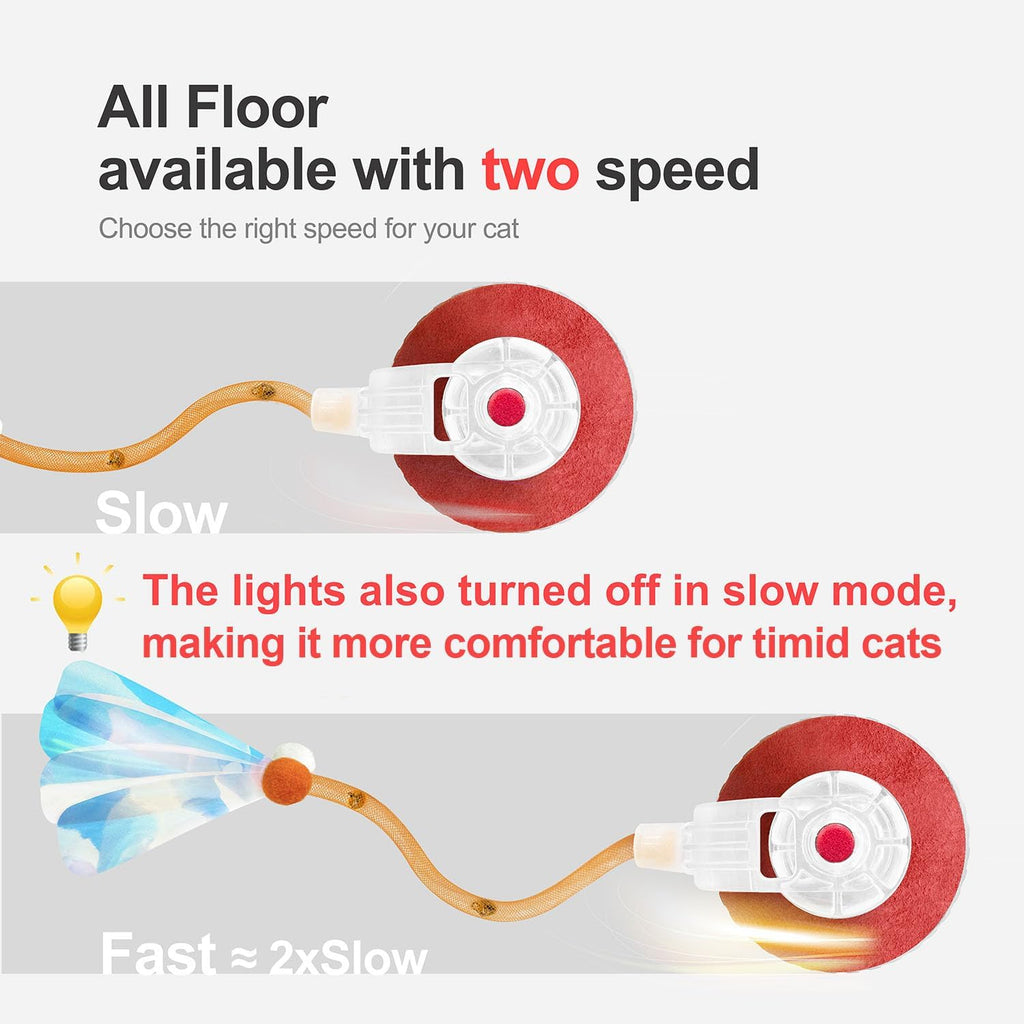 Jkanti Juguetes interactivos para gatos de interior, bola de gato á...
