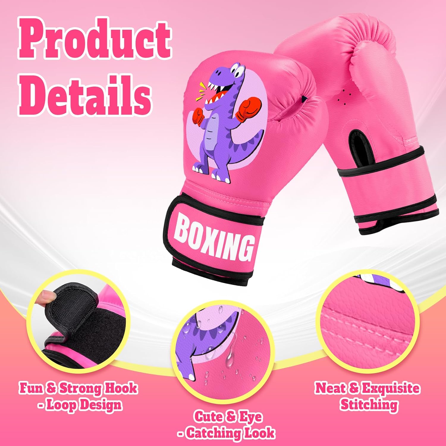 Guantes de boxeo para niños y niñas, guantes de entrenamiento de bo...