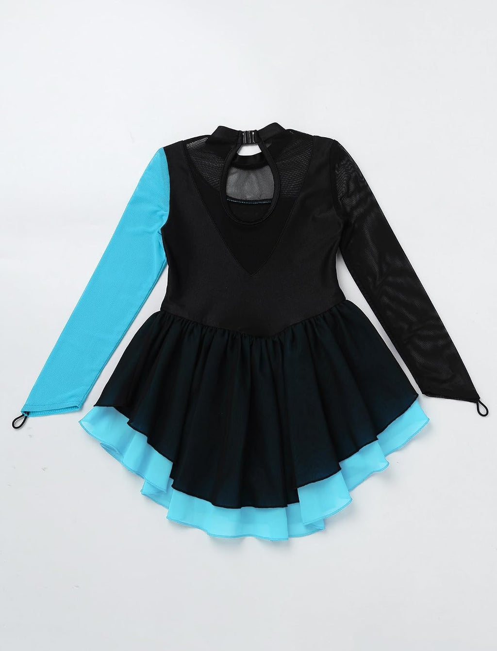ODASDO Vestido de patinaje sobre hielo artístico para niñas y niños...
