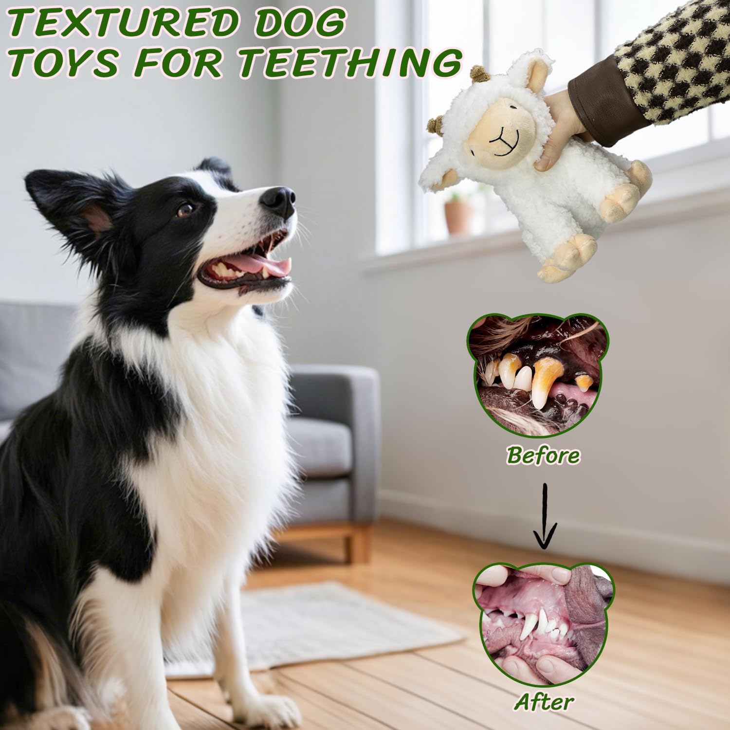 Juguetes Chirriantes para Perros Grandes - Juguetes de Masticación...