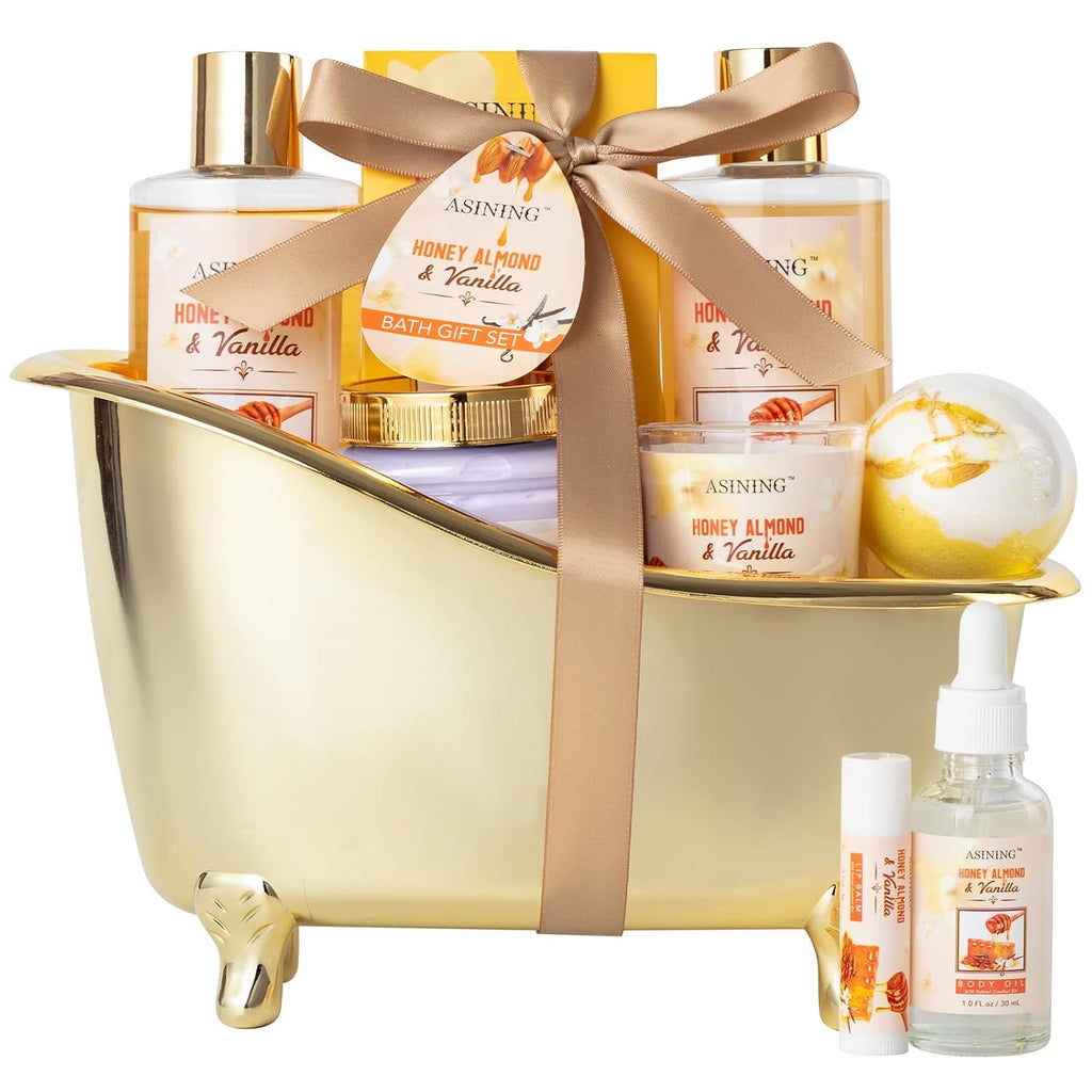 Cestas de regalo de spa para mujeres y hombres, juegos de baño de a...