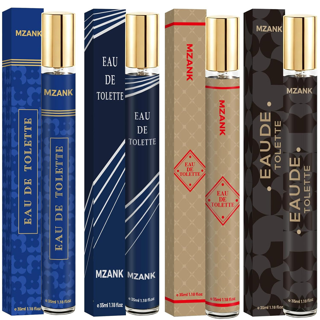 MZANK Colonia para hombres, paquete de 4 perfumes para él, juegos d...