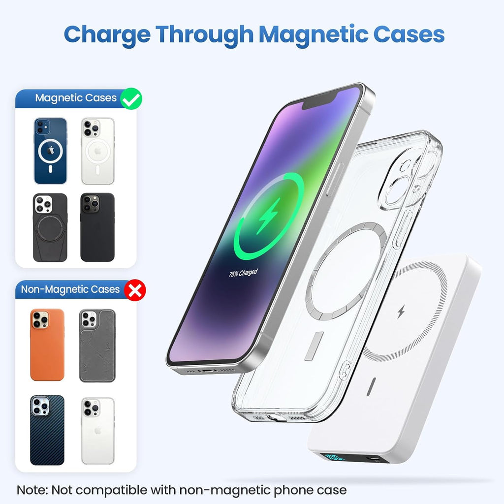 Cargador portátil magnético de 10800 mAh para paquete de batería Ma...
