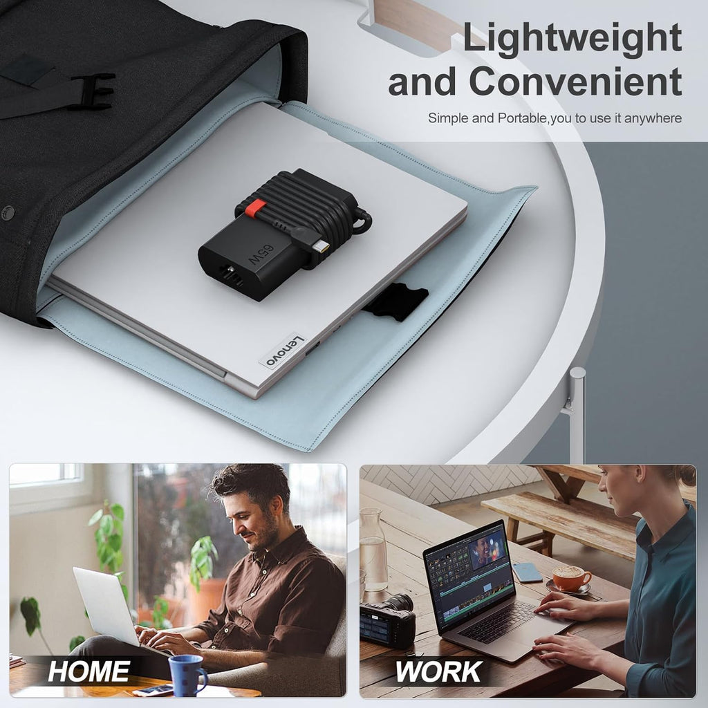 Cargador de portátil USB C de 65 W para Lenovo ThinkPad\/Yoga\/Thin...
