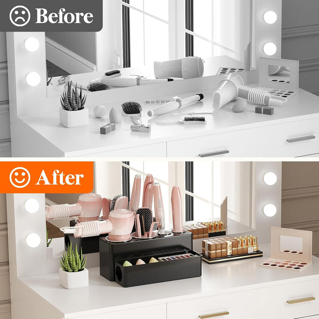 Lifewit Organizador de Herramientas para el Cabello para Tocador, S...