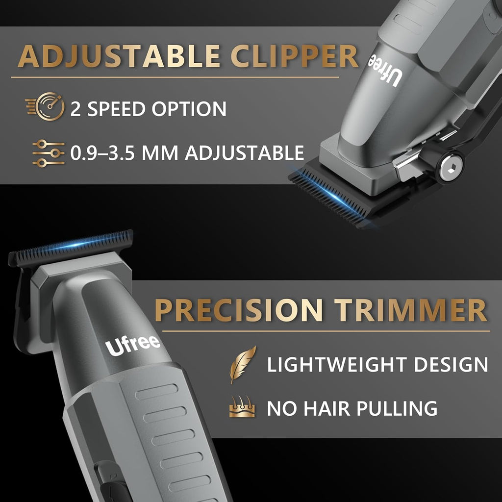Ufree - Cortapelo para hombres profesional, recortador de barba y a...